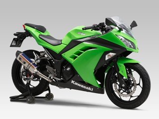 ZX-14R 12-20 ヨシムラR-77 チタンスリップオンマフラー USヨシムラ R-77 デュアル スリップオン ステンレス マフラー