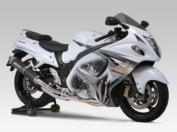 画像1: ヨシムラ GSX1300R HAYABUSA マフラー フルエキゾーストマフラー  チタン機械曲 Tri-Oval サイクロン 2本出し 2エンド 政府認証 (1)