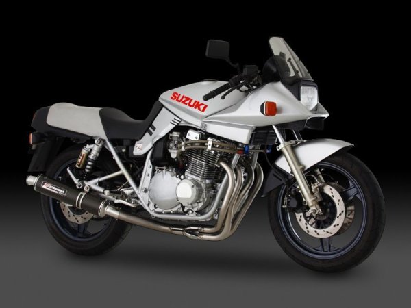 画像1: ヨシムラ GSX1100S マフラー フルエキゾーストマフラー 機械曲チタンサイクロン (1)