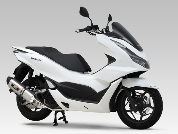 画像1: ヨシムラ PCX マフラー フルエキゾーストマフラー 機械曲R-77Sサイクロン EXPORT SPEC 政府認証 (1)