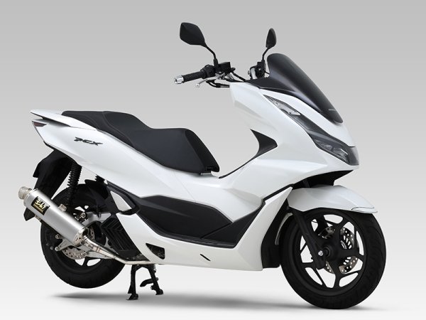 画像1: ヨシムラ PCX マフラー フルエキゾーストマフラー 機械曲GP-MAGNUM105サイクロン EXPORT SPEC 政府認証 (1)