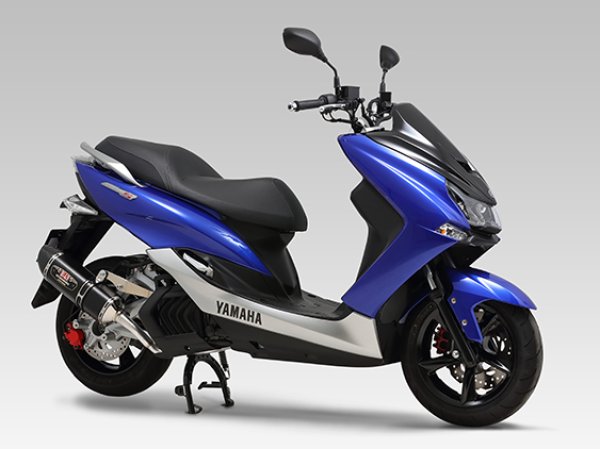 画像1: ヨシムラ MAJESTY S マフラー 機械曲 R-77S サイクロン カーボンエンド EXPORT SPEC 政府認証 (1)