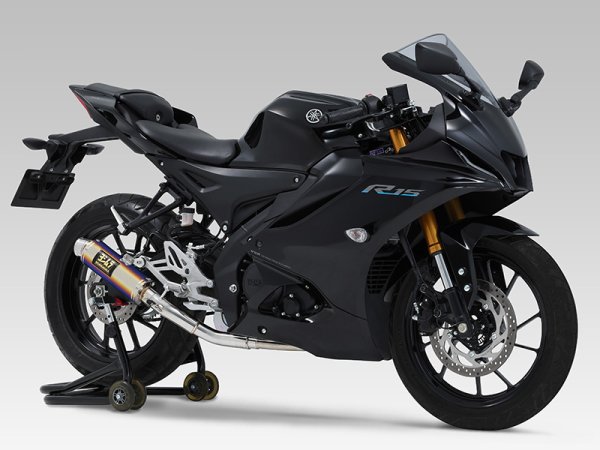 画像1: ヨシムラ YZF-R15 YZF-R125 マフラー フルエキゾーストマフラー  機械曲GP-MAGNUMサイクロン EXPORT SPEC 政府認証 (1)