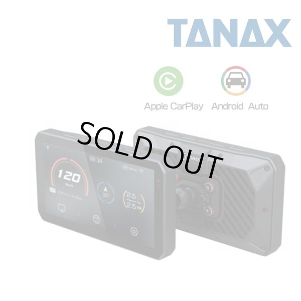 画像1: TANAX スマートライドモニター AIO-5 Play 多機能 5インチ タッチパネル 通知 音楽 ナビ GPS Apple CarPlay (1)