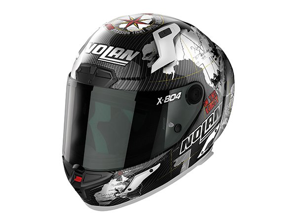 画像1: デイトナ NOLAN® X-804RS ULTRA CARBON CHECA ホワイト/24 ヘルメット (1)