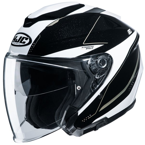 画像1: RSタイチ HJH215 | i30 スライト  BLACK/WHITE(MC9)  ヘルメット (1)