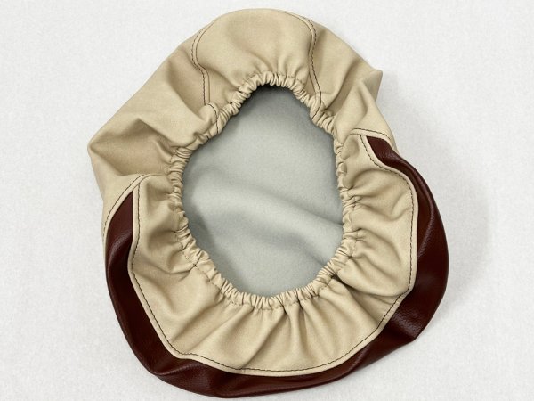 画像7: Cifmo(シフモ) CT125ハンターカブ シートカバー【アイボリー/ブラウン】(被せる簡単装着) 日本製シートカバーフィット感抜群【全国送料無料】 (7)