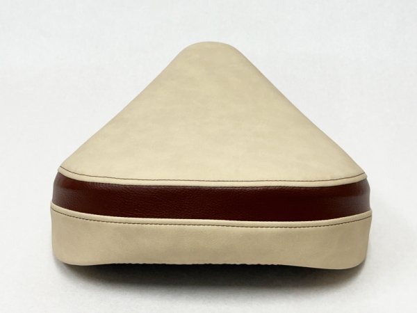 画像4: Cifmo(シフモ) CT125ハンターカブ シートカバー【アイボリー/ブラウン】(被せる簡単装着) 日本製シートカバーフィット感抜群【全国送料無料】 (4)