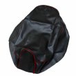 画像1: アッズ(AZZU) ディオ(Dio)[AF18] シートカバー [黒カバー・赤パイピング]張替タイプ 国内生産 日本製シートカバー【全国送料無料】 (1)