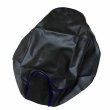 画像1: アッズ(AZZU) ディオ(Dio)[AF18] シートカバー [黒カバー・青パイピング]張替タイプ 国内生産 日本製シートカバー【全国送料無料】 (1)