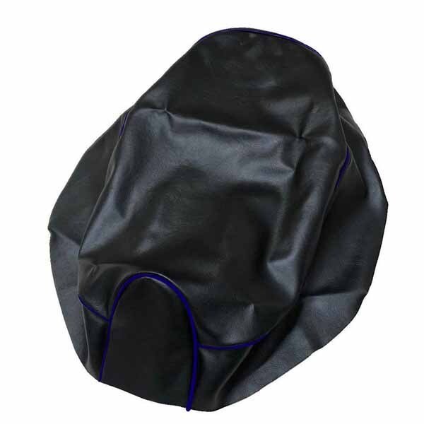 画像1: アッズ(AZZU) ディオ(Dio)[AF18] シートカバー [黒カバー・青パイピング]張替タイプ 国内生産 日本製シートカバー【全国送料無料】 (1)
