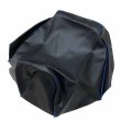 画像1: アッズ(AZZU) スーパーディオ(Dio)[AF27] シートカバー [黒カバー・青パイピング]張替タイプ 国内生産 日本製シートカバー【全国送料無料】 (1)