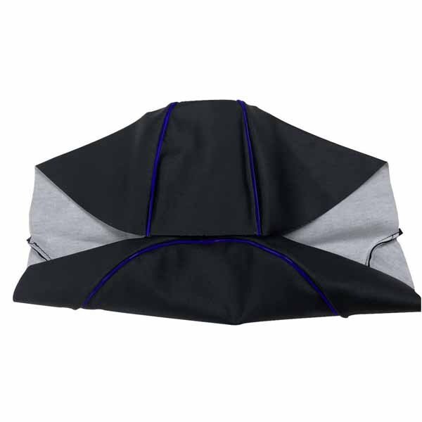 画像1: アッズ(AZZU) トゥデイ[AF61] シートカバー [黒カバー・青パイピング]張替タイプ 国内生産 日本製シートカバー【全国送料無料】 (1)