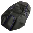 画像1: アッズ(AZZU) PCX125(JF56)/150(KF18) シートカバー［黒カバー・青パイピング］(張替) 国内生産 日本製シートカバー【全国送料無料】 (1)