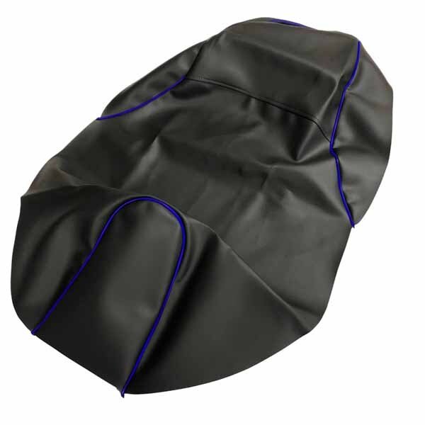 画像1: アッズ(AZZU) PCX125(JF56)/150(KF18) シートカバー［黒カバー・青パイピング］(張替) 国内生産 日本製シートカバー【全国送料無料】 (1)