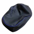 画像2: アッズ(AZZU) タクトベーシック　4ST(AF79) シートカバー［黒カバー・青パイピング］(張替) 国内生産 日本製シートカバー【全国送料無料】 (2)