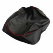 画像2: アッズ(AZZU) レッツ5 シートカバー[黒カバー・赤パイピング/張替タイプ] 国内生産 日本製シートカバー【全国送料無料】 (2)