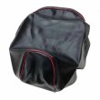 画像1: アッズ(AZZU) [3YK]スーパージョグ(JOG) シートカバー [黒カバー・赤パイピング/張替タイプ] 国内生産 日本製シートカバー【全国送料無料】 (1)