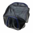 画像1: アッズ(AZZU) [3YK]スーパージョグ(JOG) シートカバー [黒カバー・青パイピング/張替タイプ] 国内生産 日本製シートカバー【全国送料無料】 (1)