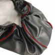 画像2: アッズ(AZZU) スーパージョグ[3YK](JOG) シートカバー [黒カバー・赤パイピング/被せるタイプ] 国内生産 日本製シートカバー【全国送料無料】 (2)