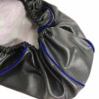 画像2: アッズ(AZZU) スーパージョグ[3YK](JOG) シートカバー [黒カバー・青パイピング/被せるタイプ] 国内生産 日本製シートカバー【全国送料無料】 (2)