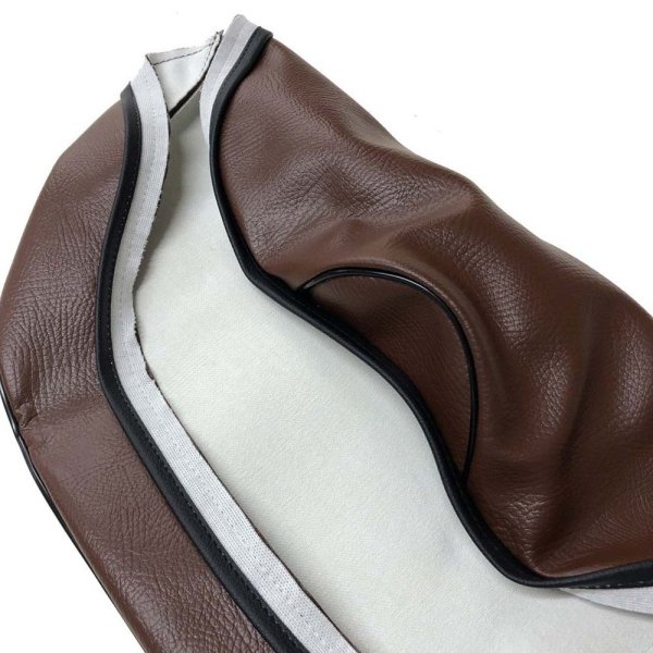 画像2: Cifmo(シフモ) プレスカブ(C50) シートカバー 茶 張替タイプ 安心の日本製 高品質 シートリペア CIF-70196 【送料無料 一部地域除く】 (2)