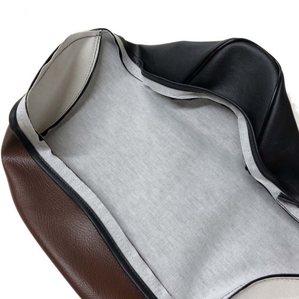 画像2: Cifmo(シフモ) リトルカブ(C50) シートカバー 黒/茶 張替タイプ 安心の日本製 高品質 シートリペア CIF-70226 【送料無料 一部地域除く】 (2)