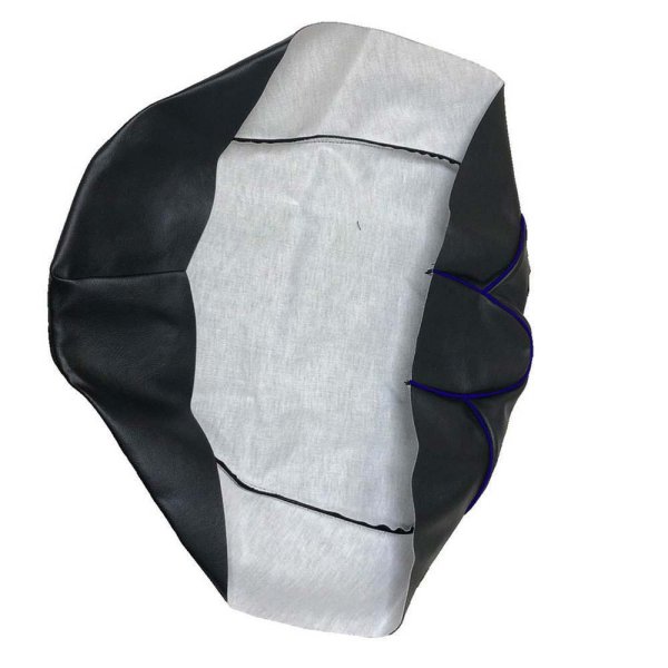 画像2: Cifmo(シフモ) ディオ(AF18) シートカバー 黒カバー 青パイピング 張替タイプ 安心の日本製 高品質 シートリペア CIF-70264 【送料無料 一部地域除く】 (2)