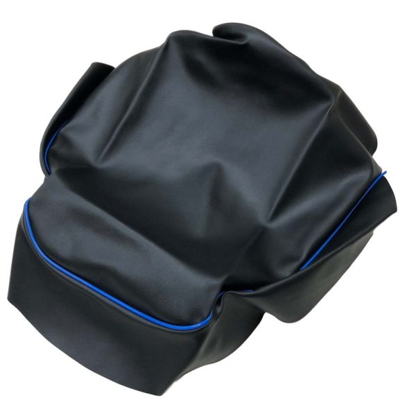 画像4: Cifmo(シフモ) スーパーディオ(AF27) シートカバー 黒カバー 青パイピング 張替タイプ 安心の日本製 高品質 シートリペア CIF-70325 【送料無料 一部地域除く】 (4)