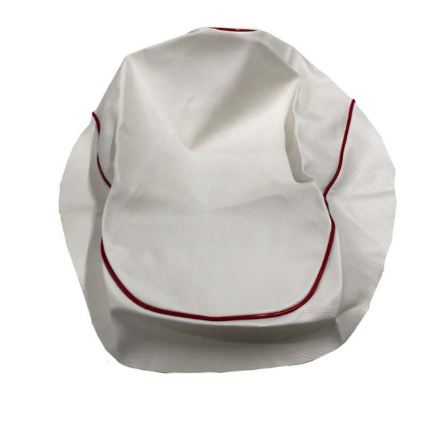 画像2: Cifmo(シフモ) スーパーディオ(AF27) シートカバー 白カバー 赤パイピング 張替タイプ 安心の日本製 高品質 シートリペア CIF-70349 【送料無料 一部地域除く】 (2)