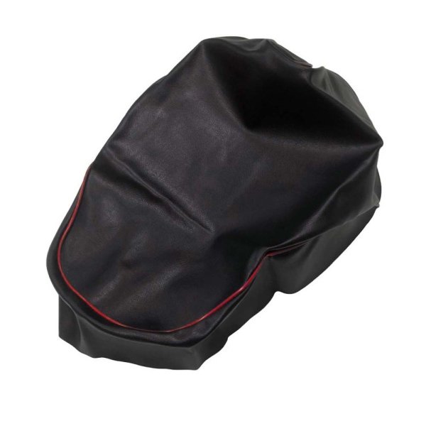 画像2: Cifmo(シフモ) ライブディオ(AF34) シートカバー 黒カバー 赤パイピング 張替タイプ 安心の日本製 高品質 シートリペア CIF-70394 【送料無料 一部地域除く】 (2)