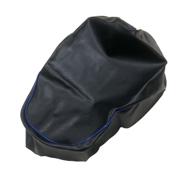 画像2: Cifmo(シフモ) ライブディオ(AF34) シートカバー 黒カバー 青パイピング 張替タイプ 安心の日本製 高品質 シートリペア CIF-70400 【送料無料 一部地域除く】 (2)