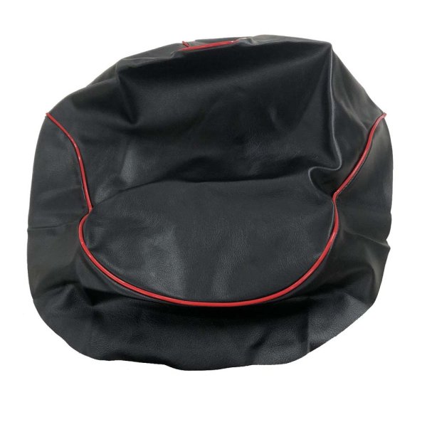 画像2: Cifmo(シフモ) ディオ(AF62) シートカバー 黒カバー 赤パイピング 張替タイプ 安心の日本製 高品質 シートリペア CIF-70523 【送料無料 一部地域除く】 (2)