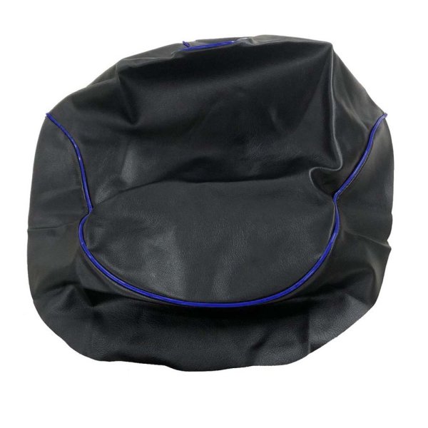 画像2: Cifmo(シフモ) ディオ(AF62) シートカバー 黒カバー 青パイピング 張替タイプ 安心の日本製 高品質 シートリペア CIF-70530 【送料無料 一部地域除く】 (2)