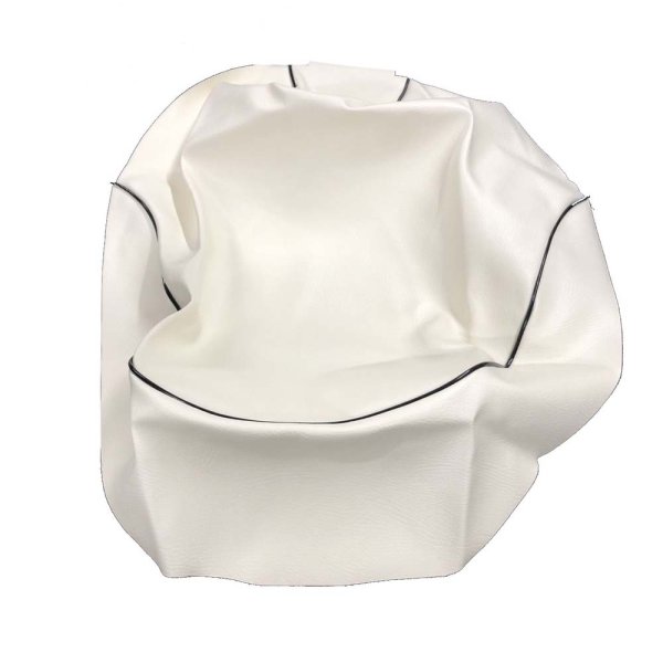 画像2: Cifmo(シフモ) ディオ(AF62) シートカバー 白カバー 黒パイピング 張替タイプ 安心の日本製 高品質 シートリペア CIF-70547 【送料無料 一部地域除く】 (2)