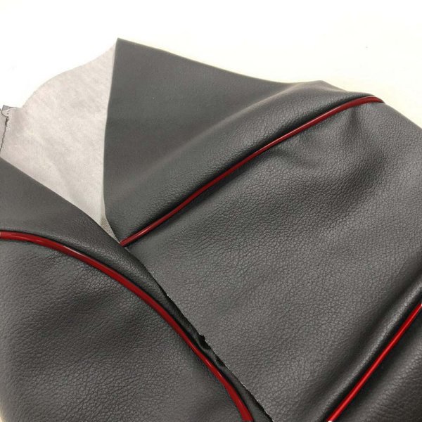 画像2: Cifmo(シフモ) トゥデイ(AF61) シートカバー 黒カバー 赤パイピング 張替タイプ 安心の日本製 高品質 シートリペア CIF-70899 【送料無料 一部地域除く】 (2)