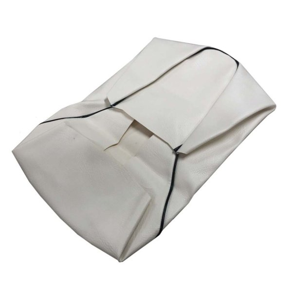 画像2: Cifmo(シフモ) トゥデイ(AF61) シートカバー 白カバー 黒パイピング 張替タイプ 安心の日本製 高品質 シートリペア CIF-70912 【送料無料 一部地域除く】 (2)