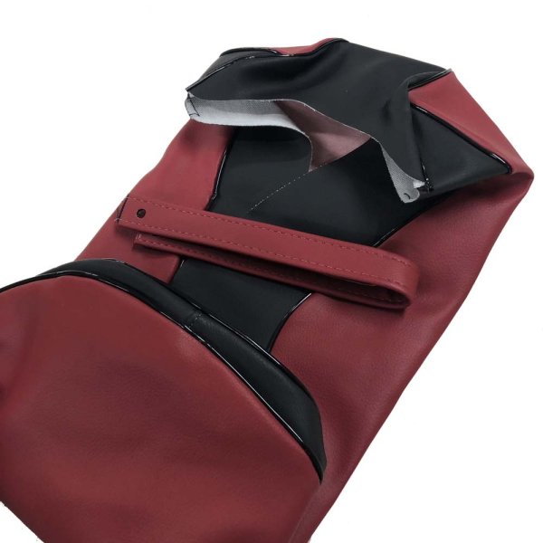 画像2: Cifmo(シフモ) リード80SS  シートカバー 黒/赤 張替タイプ 安心の日本製 高品質 シートリペア CIF-71308 【送料無料 一部地域除く】 (2)