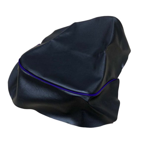 画像2: Cifmo(シフモ) ズーマー  シートカバー 黒カバー 青パイピング 張替タイプ 安心の日本製 高品質 シートリペア CIF-71445 【送料無料 一部地域除く】 (2)