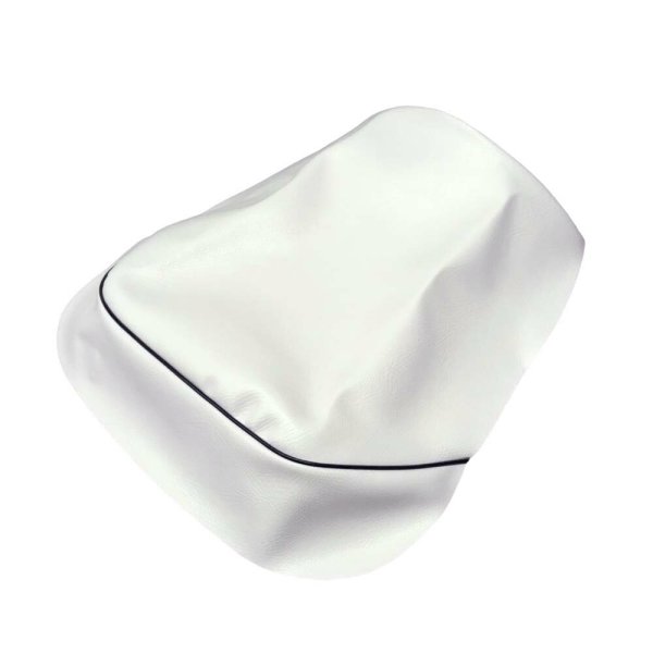 画像2: Cifmo(シフモ) ズーマー  シートカバー 白カバー 黒パイピング 張替タイプ 安心の日本製 高品質 シートリペア CIF-71452 【送料無料 一部地域除く】 (2)