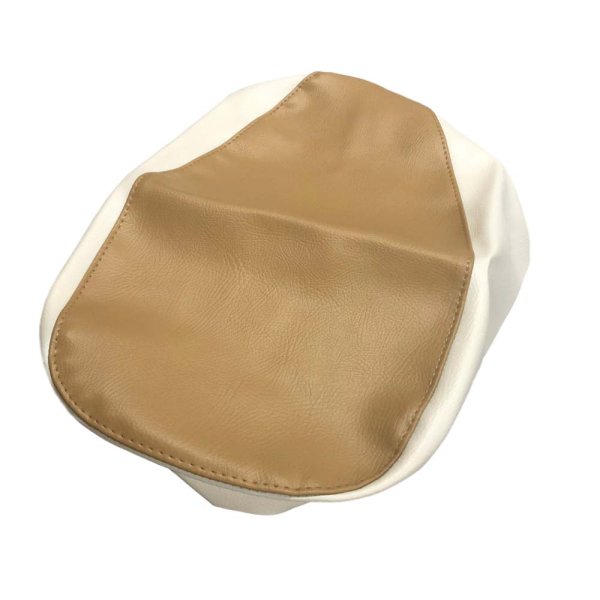 画像2: Cifmo(シフモ) ジュリオ  シートカバー 黄土色/白 張替タイプ 安心の日本製 高品質 シートリペア CIF-71520 【送料無料 一部地域除く】 (2)