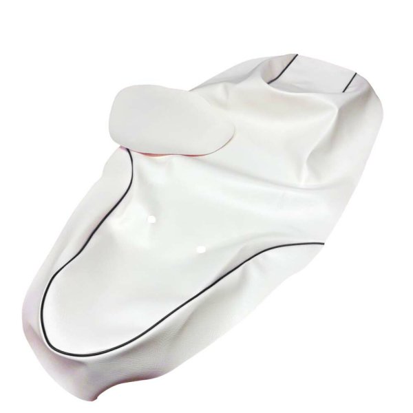 画像2: Cifmo(シフモ) PCX125(JF28)(初期型/EPSエンジン)150(KF12) シートカバー 白カバー 黒パイピング 張替タイプ 安心の日本製 高品質 シートリペア CIF-75047 【送料無料 一部地域除く】 (2)