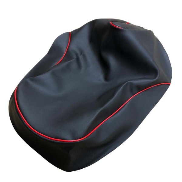 画像2: Cifmo(シフモ) タクトベーシック　4ST(AF79) シートカバー 黒カバー 赤パイピング 張替タイプ 安心の日本製 高品質 シートリペア CIF-74262 【送料無料 一部地域除く】 (2)