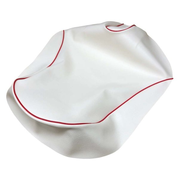 画像2: Cifmo(シフモ) タクトベーシック　4ST(AF79) シートカバー 白カバー 赤パイピング 張替タイプ 安心の日本製 高品質 シートリペア CIF-74293 【送料無料 一部地域除く】 (2)