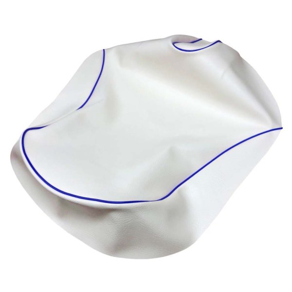 画像2: Cifmo(シフモ) タクトベーシック　4ST(AF79) シートカバー 白カバー 青パイピング 張替タイプ 安心の日本製 高品質 シートリペア CIF-74309 【送料無料 一部地域除く】 (2)