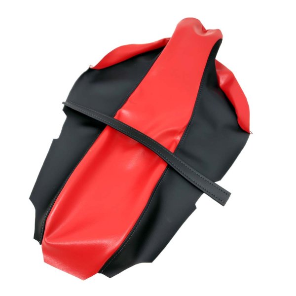 画像2: Cifmo(シフモ) XRモタード100 シートカバー 赤/黒 張替タイプ 安心の日本製 高品質 シートリペア CIF-82038 【送料無料 一部地域除く】 (2)