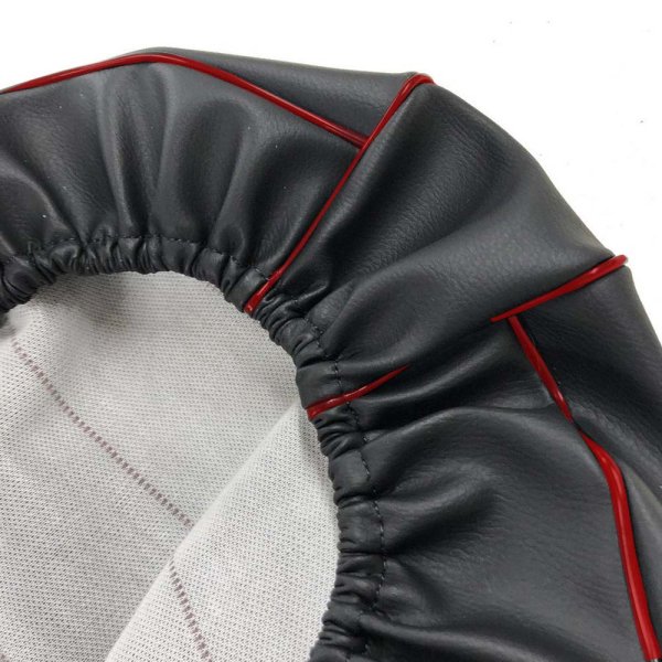 画像2: Cifmo(シフモ) ディオ(AF18) シートカバー 黒カバー 赤パイピング  被せタイプ 安心の日本製 高品質 シートリペア CIF-72985 【送料無料 一部地域除く】 (2)