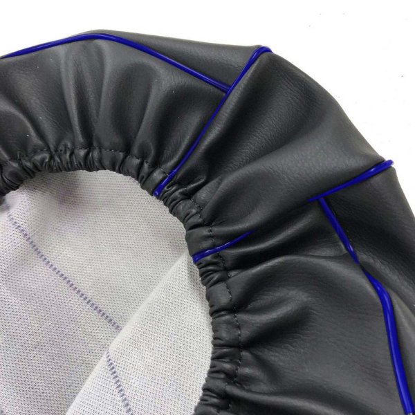 画像2: Cifmo(シフモ) ディオ(AF18) シートカバー 黒カバー 青パイピング  被せタイプ 安心の日本製 高品質 シートリペア CIF-72992 【送料無料 一部地域除く】 (2)