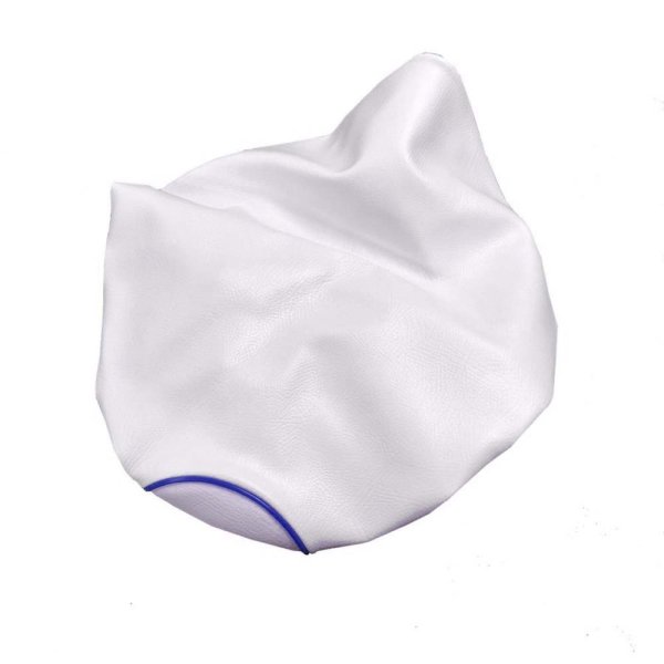 画像2: Cifmo(シフモ) ディオ(AF18) シートカバー 白カバー 青パイピング  被せタイプ 安心の日本製 高品質 シートリペア CIF-73029 【送料無料 一部地域除く】 (2)