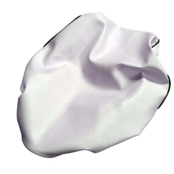 画像2: Cifmo(シフモ) スーパーディオ(AF27) シートカバー 白カバー 黒パイピング  被せタイプ 安心の日本製 高品質 シートリペア CIF-73067 【送料無料 一部地域除く】 (2)